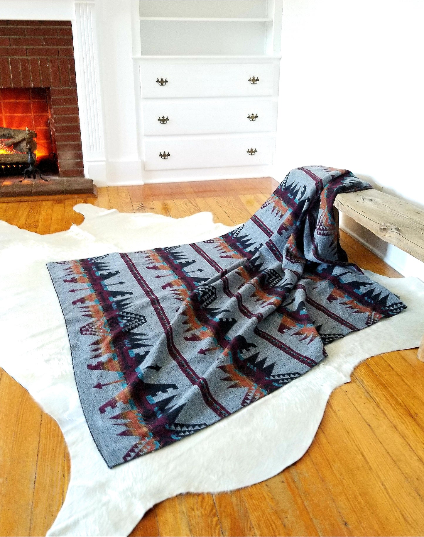 Catskill Camp Blanket in Wine