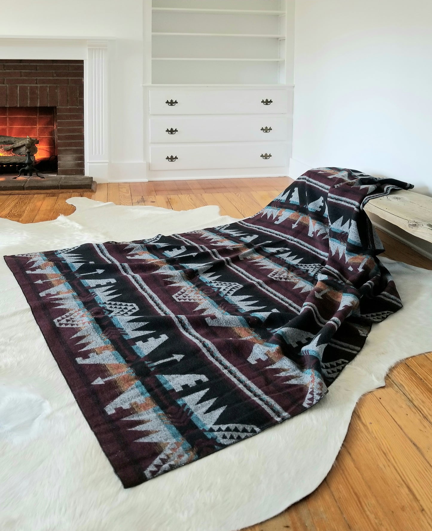 Catskill Camp Blanket in Wine
