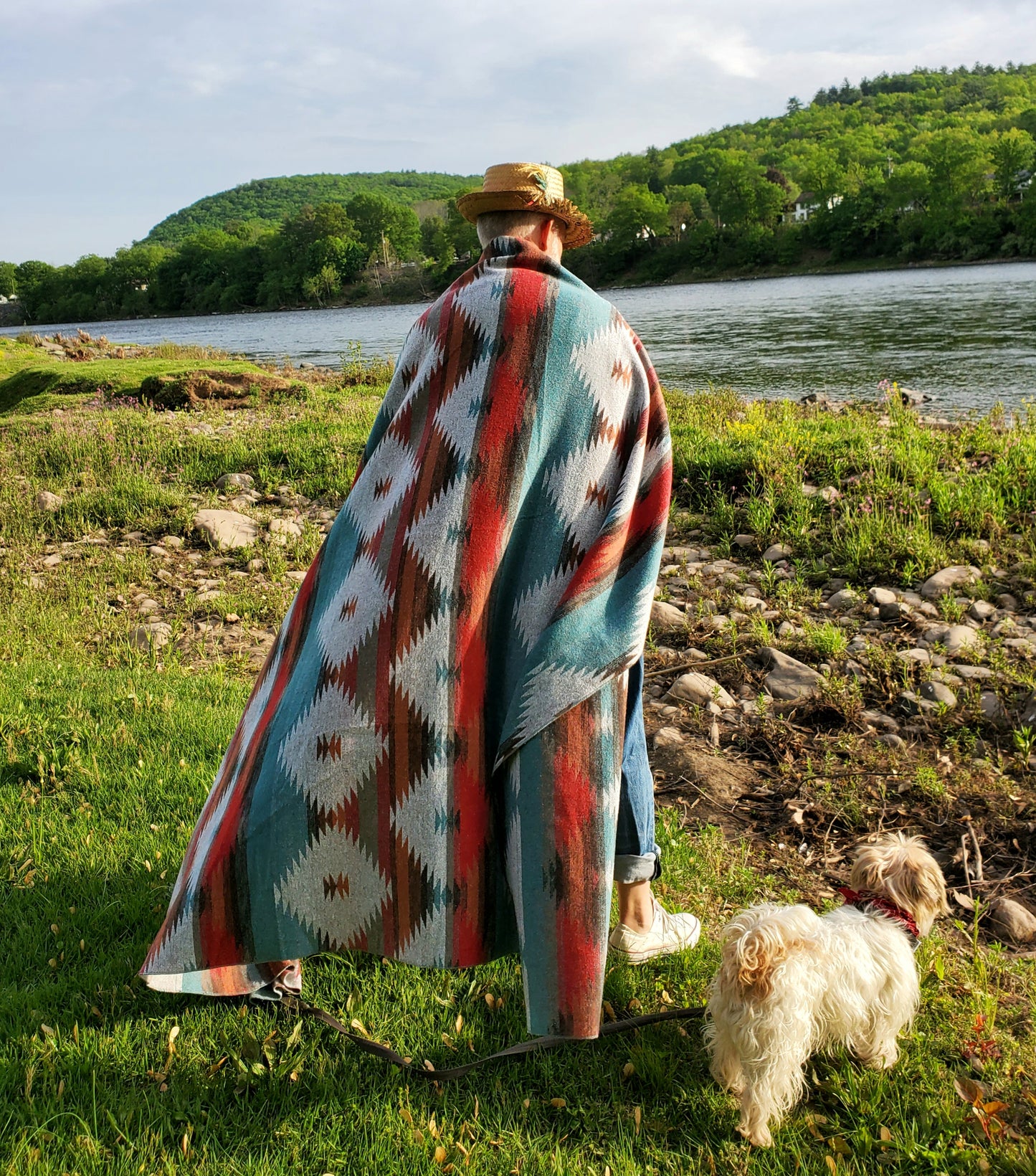Catskill Camp Blanket in Egg Shell Blue