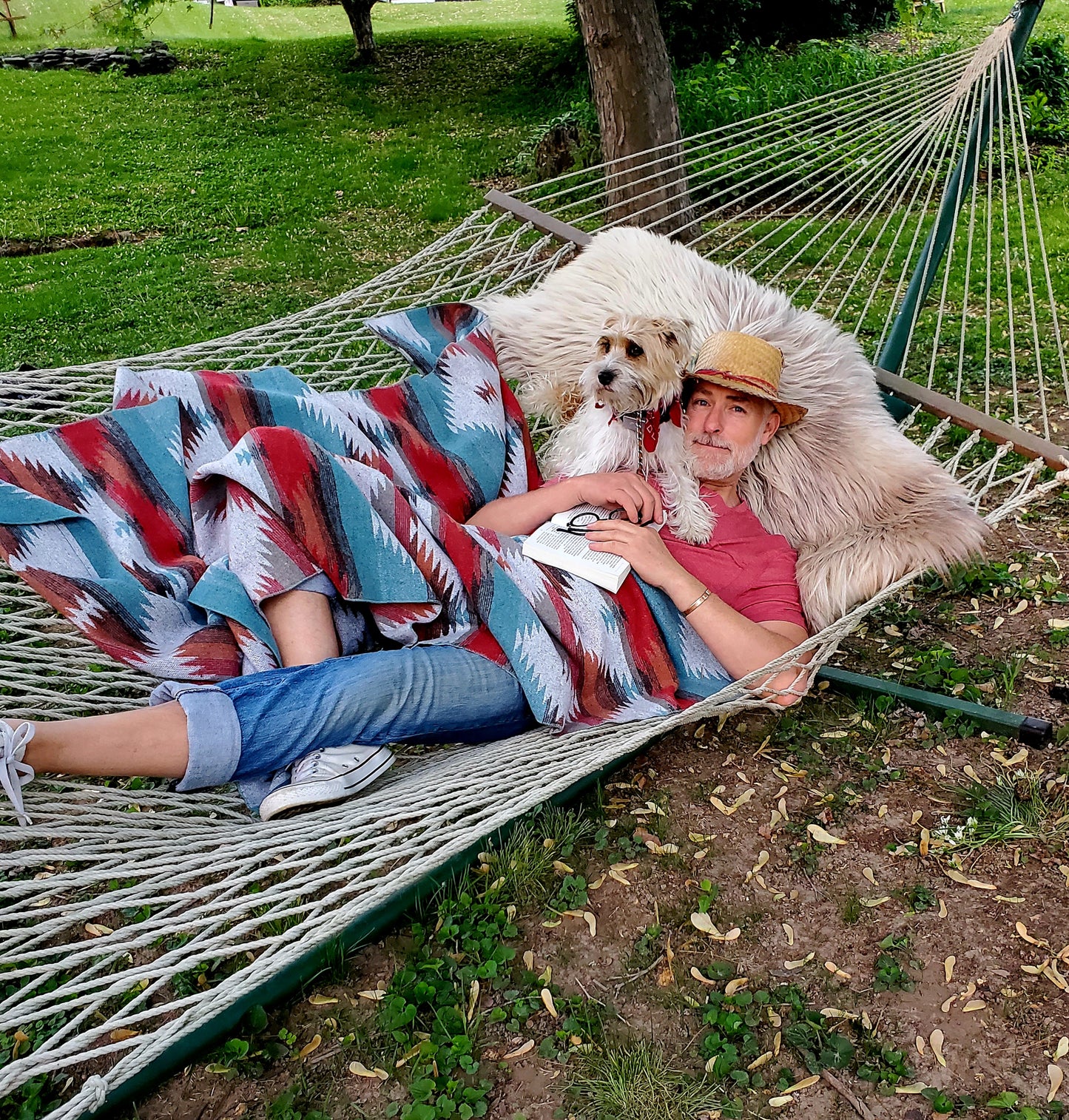 Catskill Camp Blanket in Egg Shell Blue
