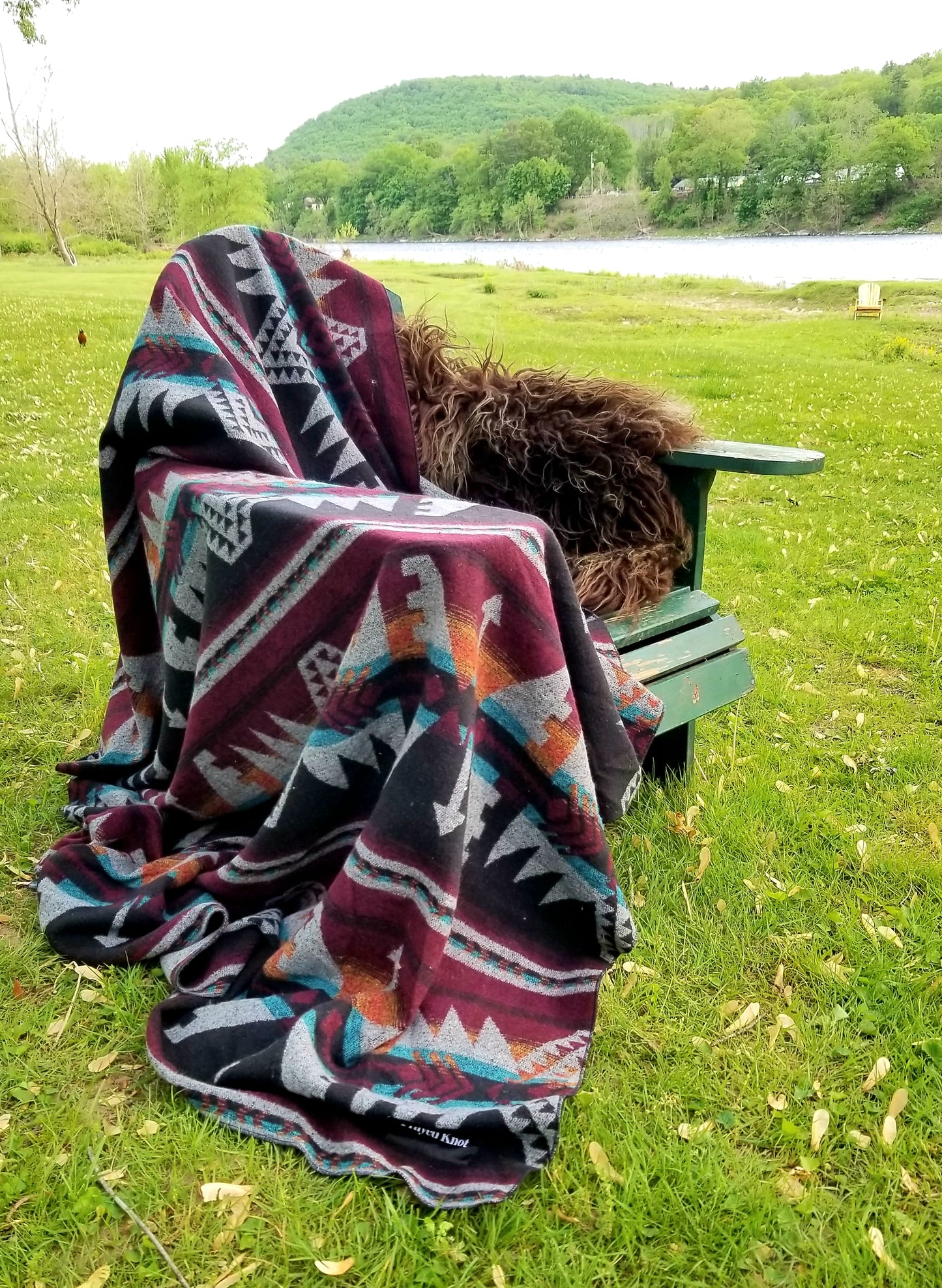 Catskill Camp Blanket in Wine