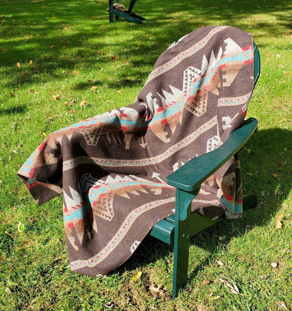 Catskill Camp Blanket in Walnut