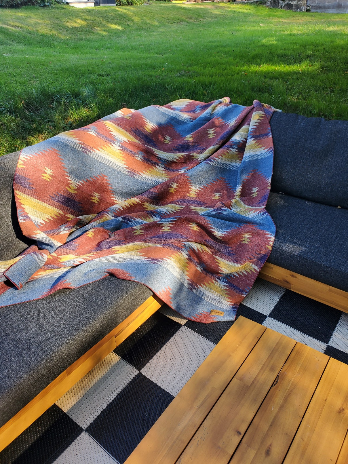 Catskill Camp Blanket in Sunset