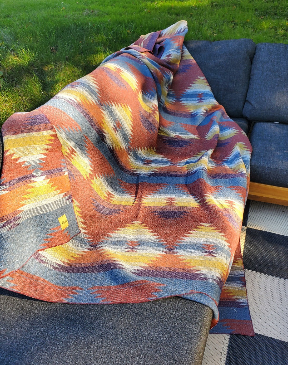 Catskill Camp Blanket in Sunset