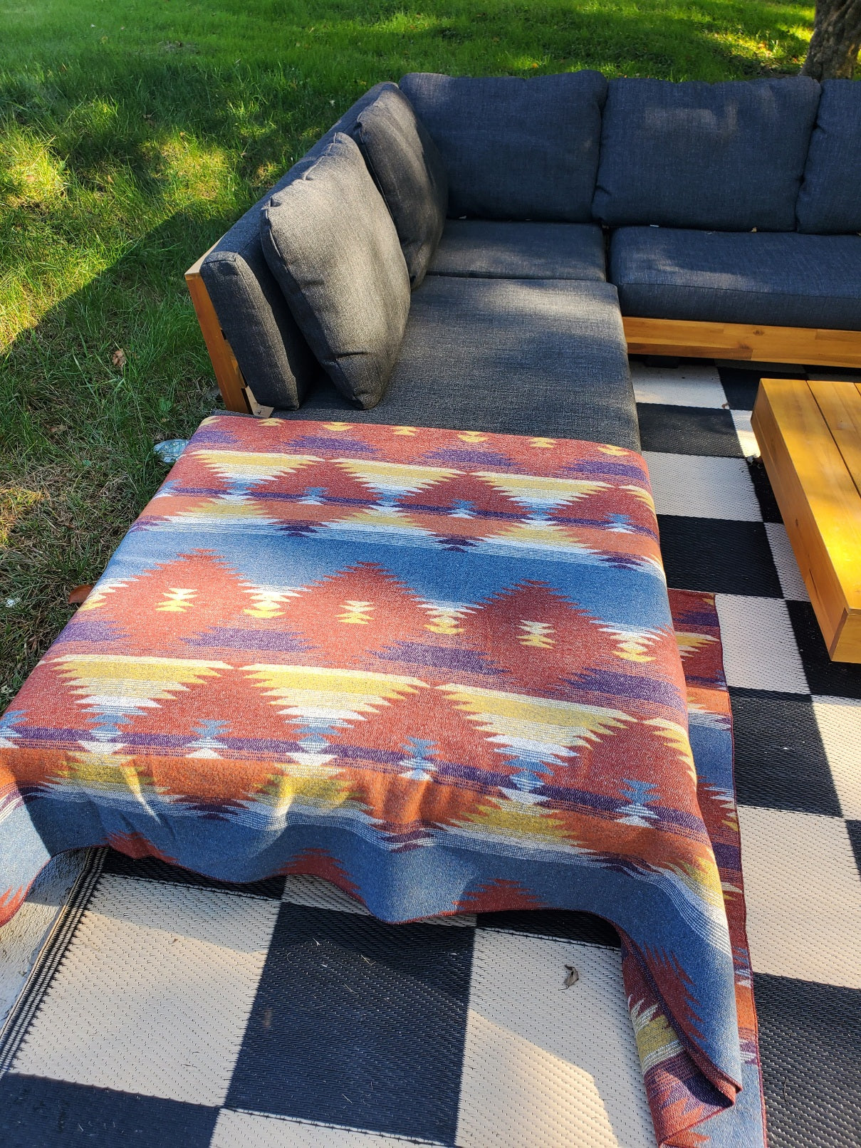 Catskill Camp Blanket in Sunset