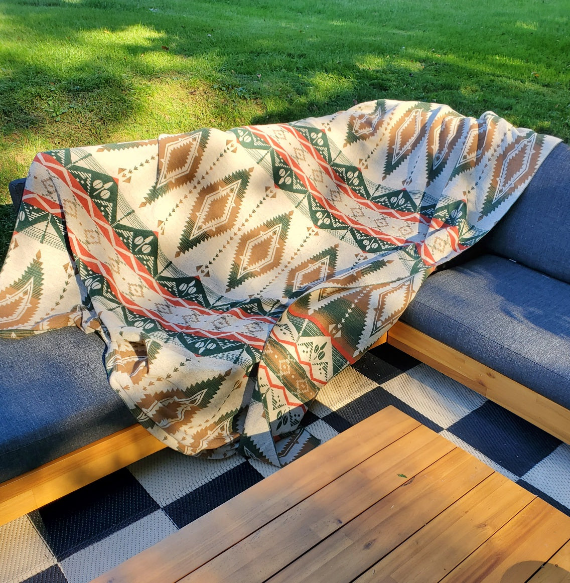 Catskill Camp Blanket in Sage