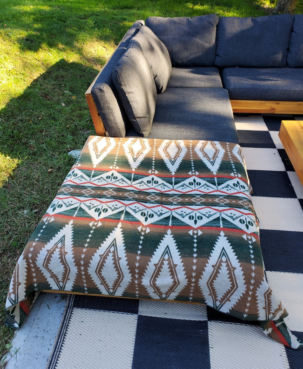 Catskill Camp Blanket in Sage