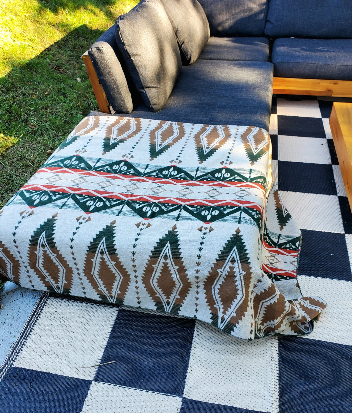Catskill Camp Blanket in Sage