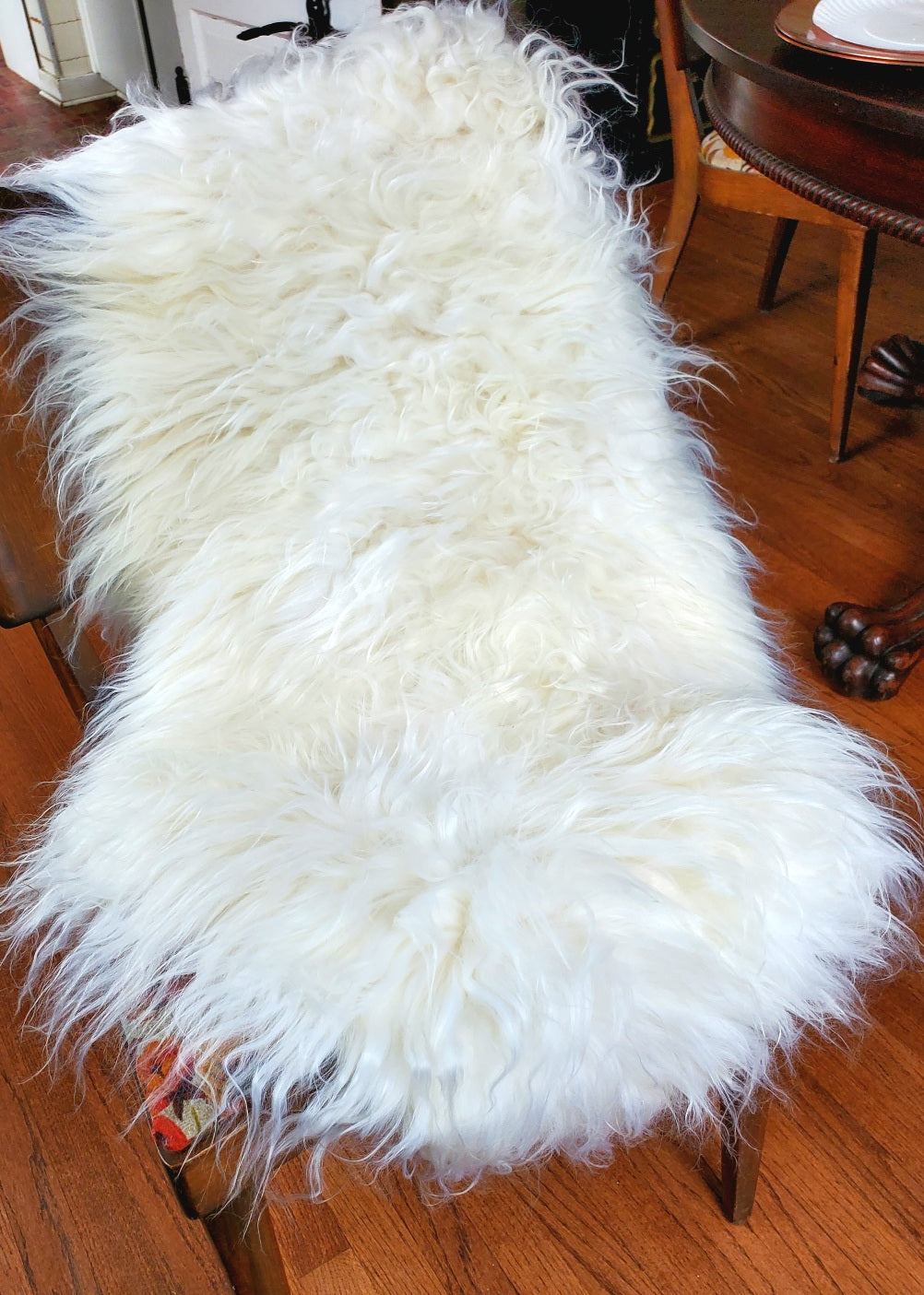 New Icelandic White Sheepskin