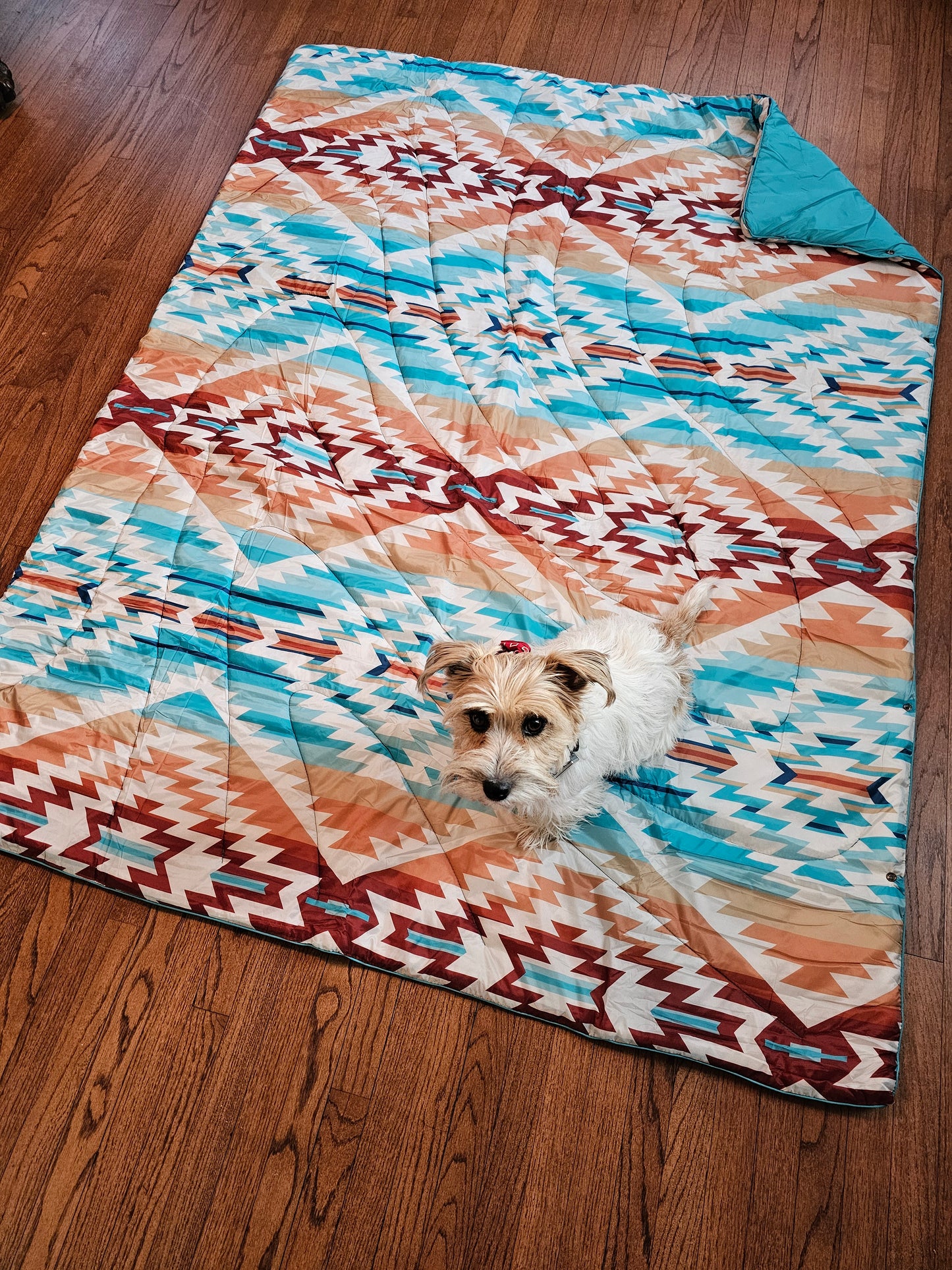 Catskill Quilted Go Blanket in Aqua