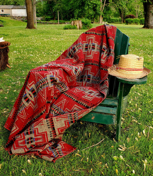 Catskill Camp Blanket in Red